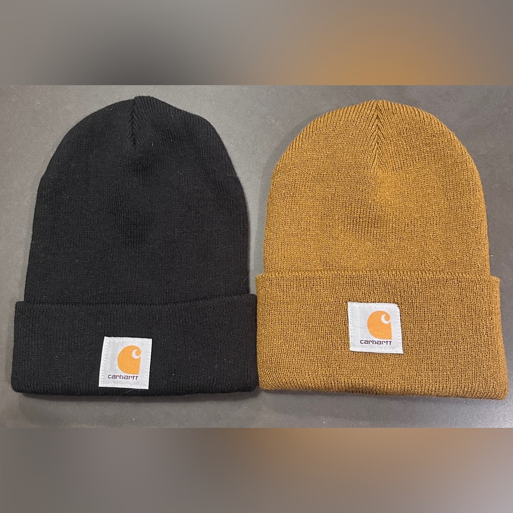 Carhartt Black and Tan Beanie Duo